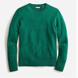 J. Crew Cashmere classic-fit crewneck sweater in jungle green Sz Sm circa 2022